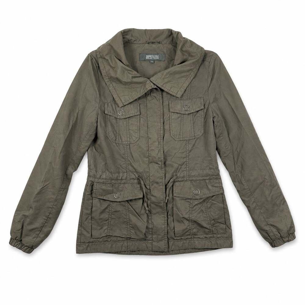 Kenneth Cole Reaction Women's Olive Green Utility Field Jacket